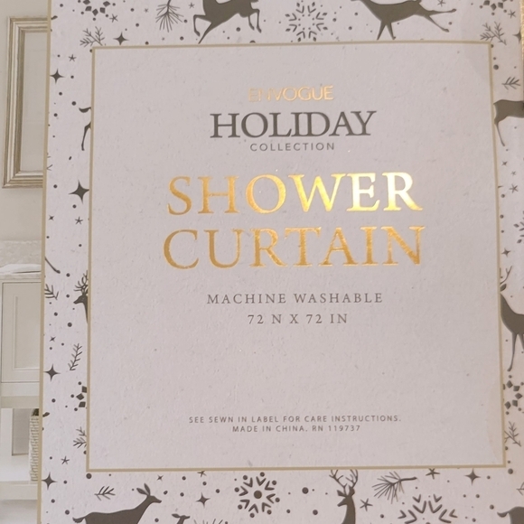 NWT Holiday Shower Curtain - Picture 5 of 5